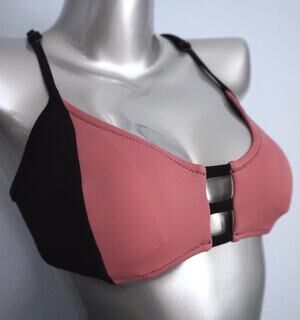 PINK Victoria's Secret Nwt Strappy Begonia Color Block Bikini Top XS (AA-B)